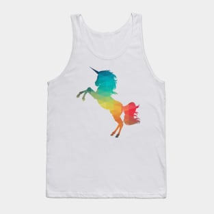 Rainbow unicorn horse Tank Top